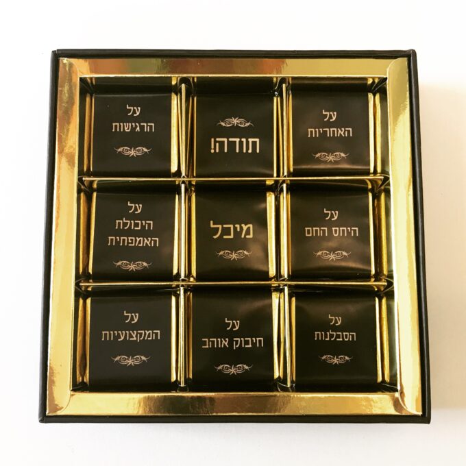 מתנה עם מסר של תודה מתנה עם מסר של תודה