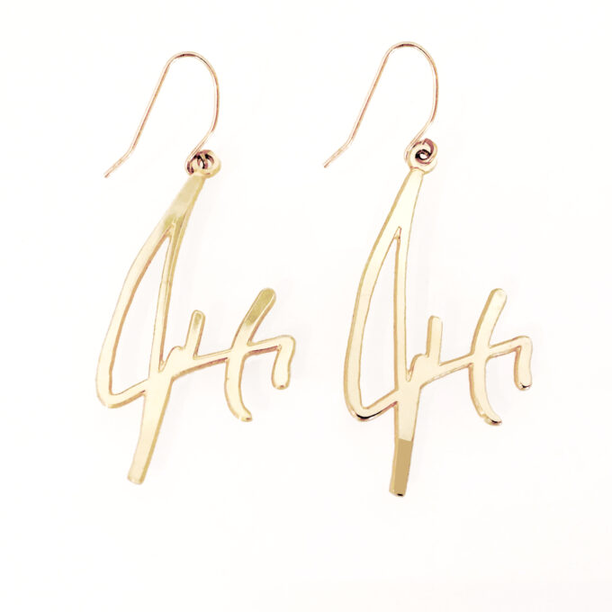 עגילי חתימה מתנה לאמא