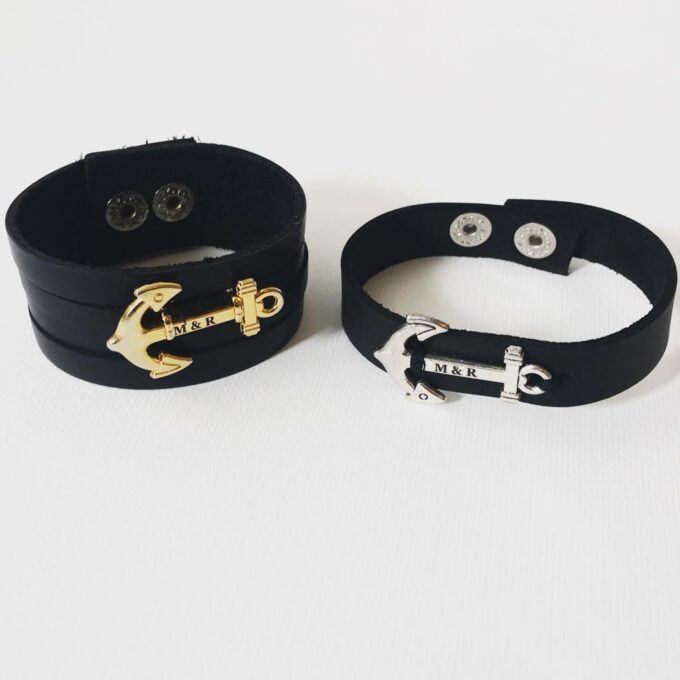 צמידי עוגן תכשיטי זוגות