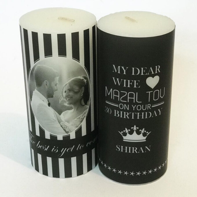 נרות בעיצוב אישי