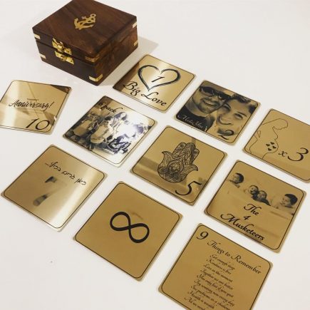 תחתיות זהב ליום נישואין