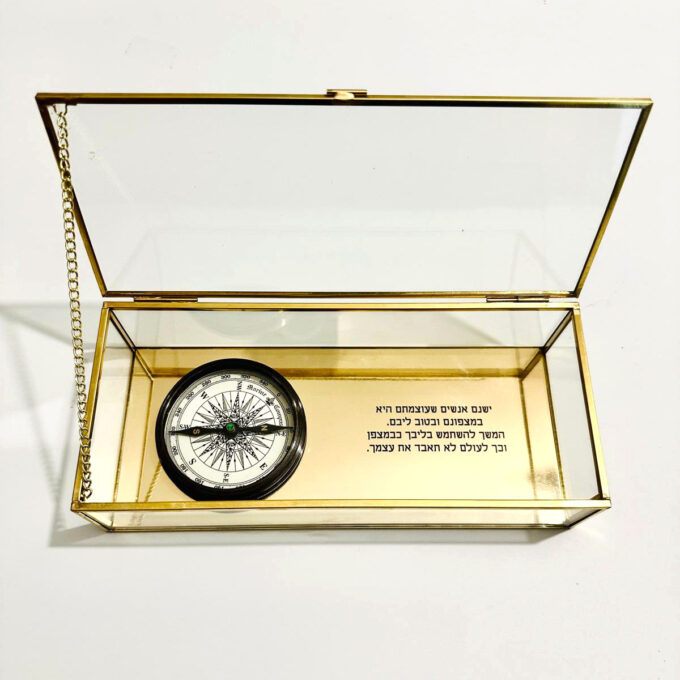 מתנה מצפן בקופסת זכוכית11 מתנה מצפן בקופסת זכוכית